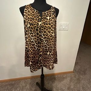 Express Leopard Print Blouse Size Medium